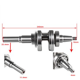 Crankshaft w/piston Connecting Rod kit fit for HONDA GX340 GX390 for Predator 420cc 11HP 13HP Engine Generator Lawnmower Brushcutter Trimmer