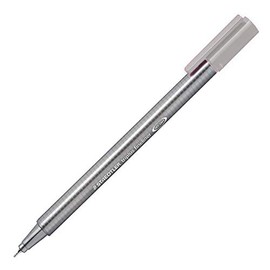 Staedtler Triplus Fineline 334 – Superfine Tip 0.3 mm Silver-Grey