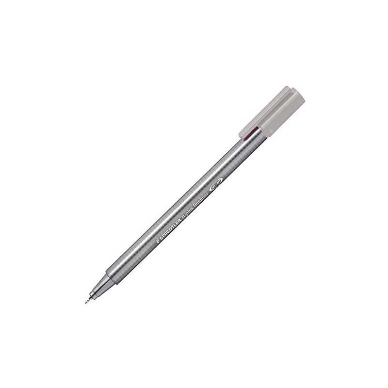 Staedtler Triplus Fineline 334 – Superfine Tip 0.3 mm Silver-Grey