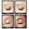 Godefroy MyBrows Long Lasting Eyebrow Transfers, High Arch, Medium Brown,