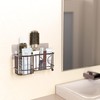 Simple Houseware 6 Slots Toothbrush Holder Adhesive Wall Organizer, Bronze