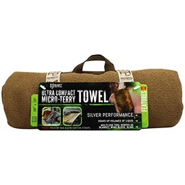 GEAR AID Quick Dry and Compact Micro-Terry Towel, Coyote, Large, 30" x 50"