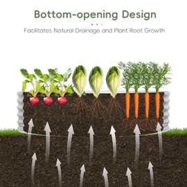 Galvanized Raised Garden Bed Round 4×4×1FT,Galvanized Garden Bed Round,Galvanized Raised Garden Bed Kit Round,Flower Bed Round,Garden Planter Box,Raised Garden Beds Outdoor for Vegetables,Flowers