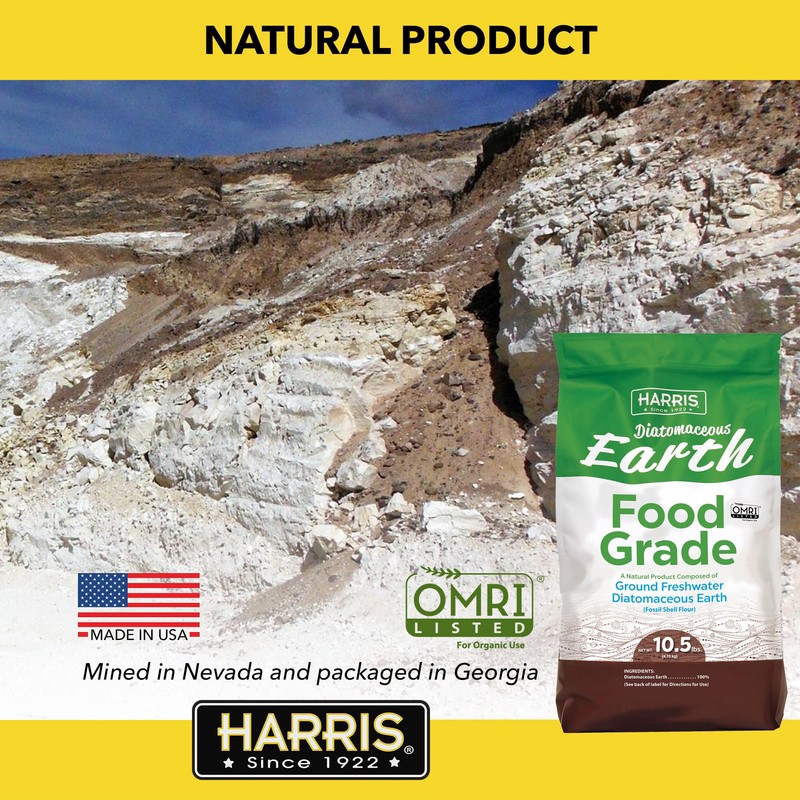 HARRIS Diatomaceous Earth Food Grade 10.5 LB, OMRI Certified, No