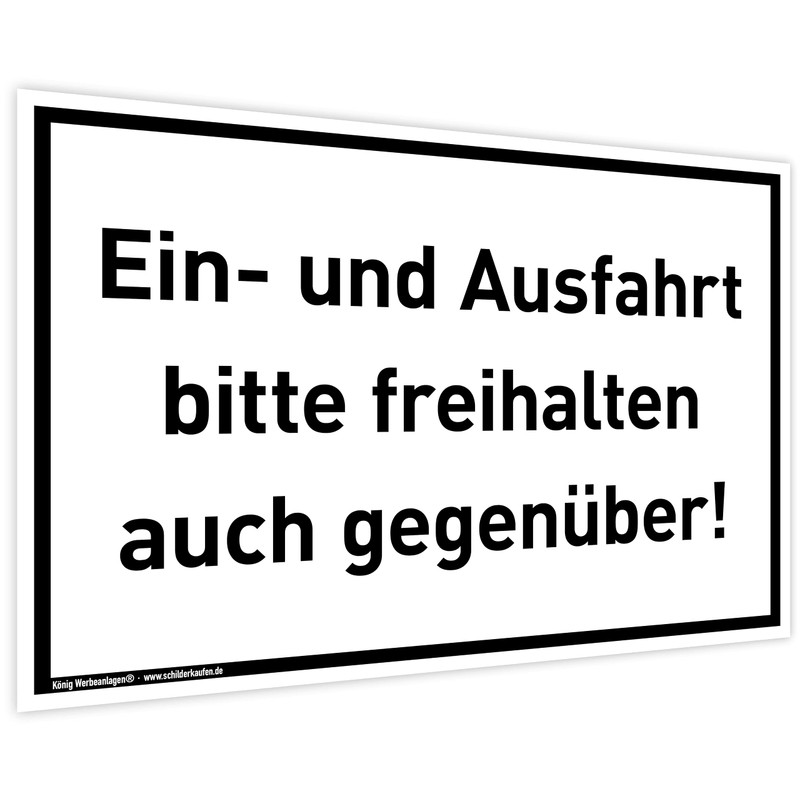 Sign Einund Ausfahrt | 30 x 20 cm | Weatherproof