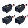 4pcs Fits MERCEDES CDI Diesel BOSCH Fuel Injector Prewired Connector