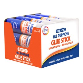 BAZIC Premium Glue Stick 21g/0.7 Oz, Multi-Purpose Acid Free, Glue Sticks, for Photos Paper Kids Art Craft at School Home Office, Total 288-Count