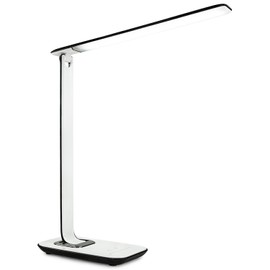 Turcom LED Desk Lamp With USB Charging Port Dimmable Touch Controls w/Color Adjustment, Eye Care Task Lamp, 5W, 1000 Lux,Multicolor