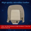 NLQR Front Driver Bottom Replacement Seat Cover Microfiber Leather Tan