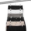 USTECH 6-Tier Skirts Pants with Non-Slip Adjustable Clips Hanger, Space