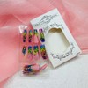 Long Coffin Press on Nails Ballerina Fake Nails with Designs
