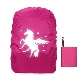 Rain Cover Backpack, 35L Rain Cover School Bag, Reflective Backpack Cover, Waterproof, Rain Cover Backpack, Reflector Backpack Cover, Backpack Rain Cover for Boys Girls Beginners to School