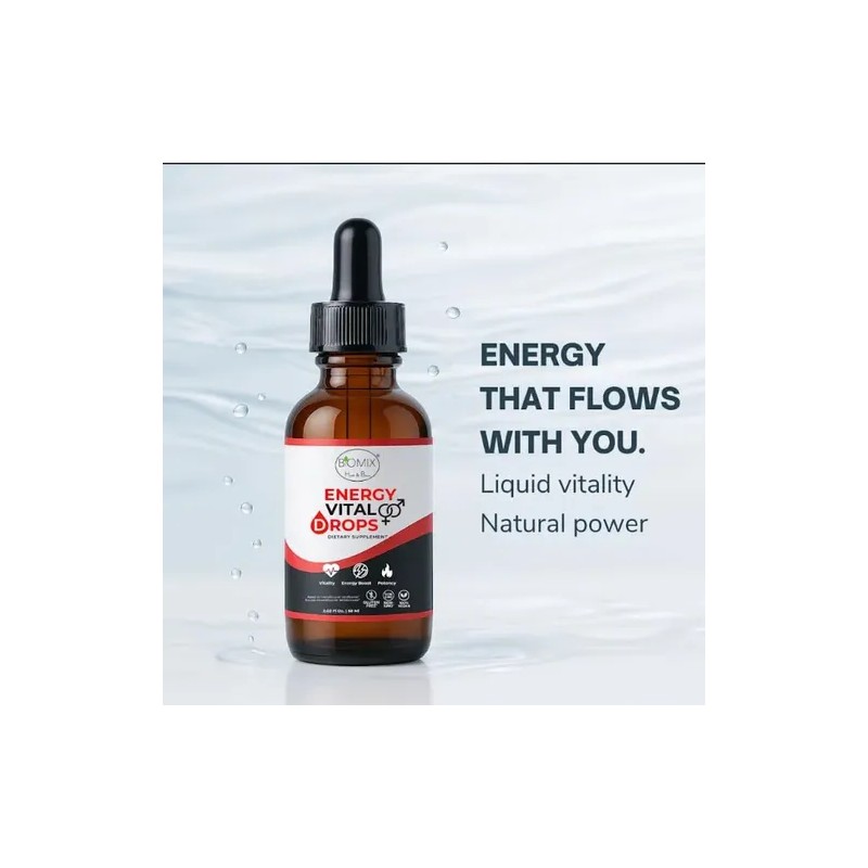 Biomix Drops+ Líquido Vegano Con Maca Y Ginseng 60 Porciones
