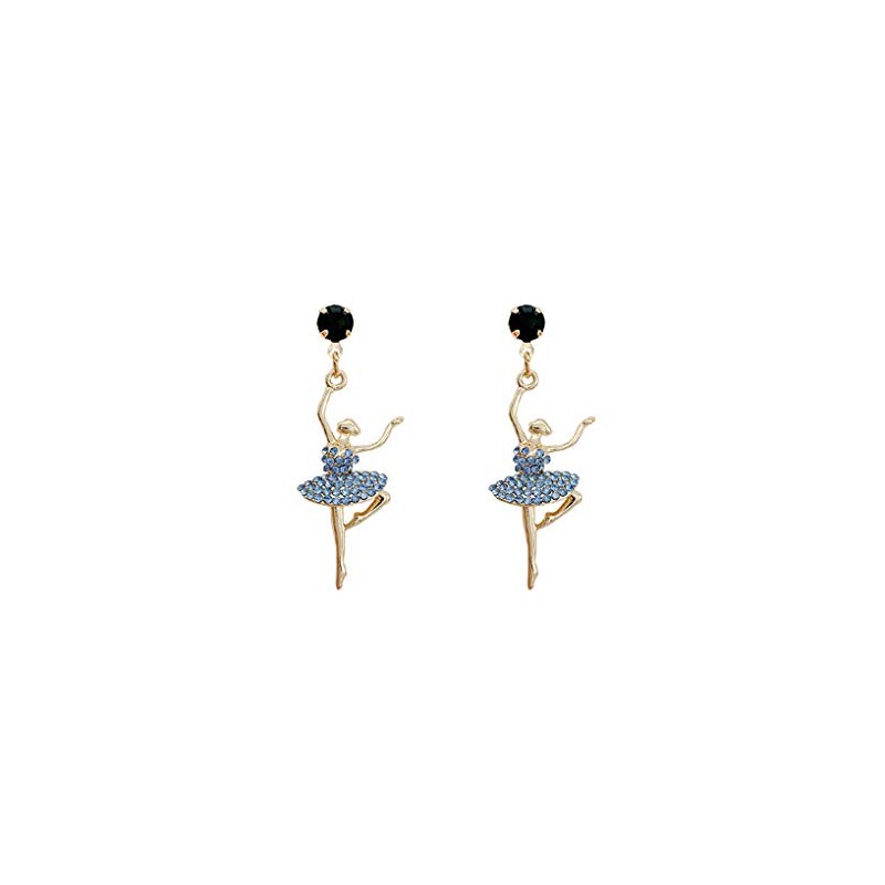 arete largos con incrustaciones de diamantes de imitación, diseño de