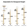 FUKUMARU Floor to Ceiling Cat Tree, 6 Level Adjustable Height