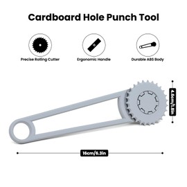 laveroar Hole Punch – Cardboard Hole Punch Tool for Easy-Open Tear Lines – Manual Perforation Roller for Corrugated Boxes – Ideal for DIY Packaging, Small Warehouses & Home Shipping