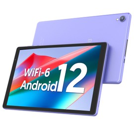 BAKEN 10 Inch Tablet, Android 12 Tablets, 4(2+2) GB RAM, 32GB ROM, 1280x800 IPS HD Touchscreen, Quad Core Processor, GMS, WiFi 6, 6000mAh Battery, Bluetooth Tablet PC, Dual Camera, Games(Purple)