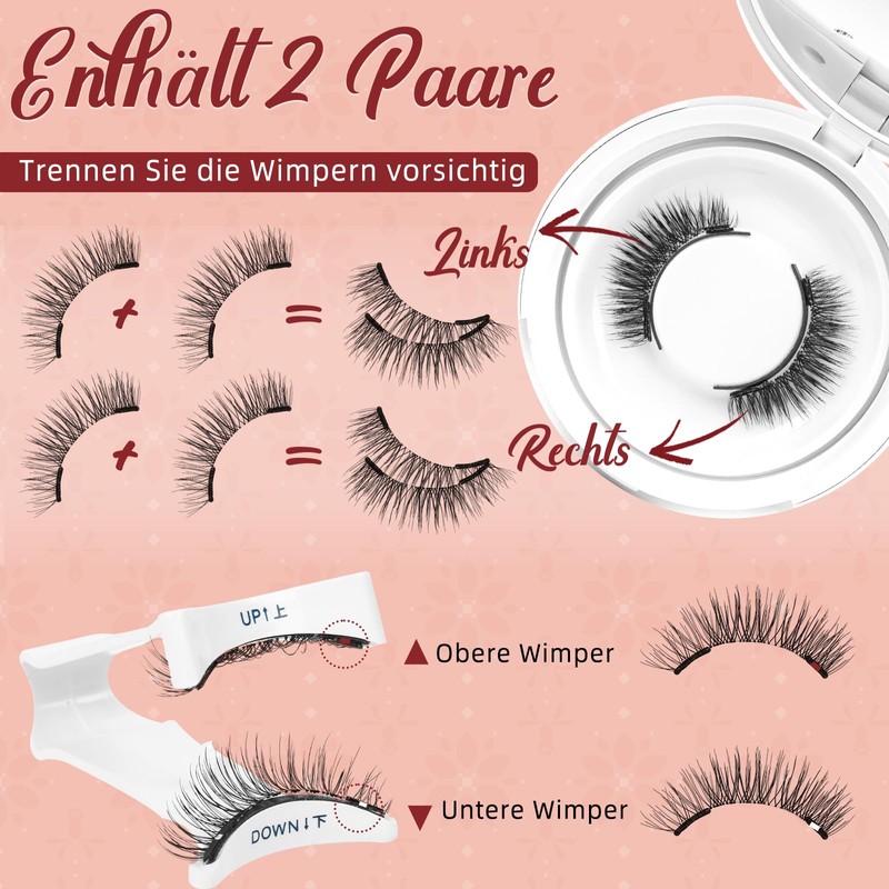 Higu clace Magnetic Eyelashes, Magnetic Eyelashes, No Eyeliner, Magnetic Eyelashes