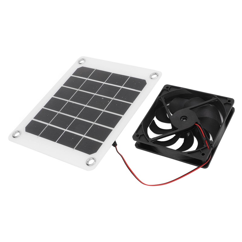 10W Solar Powered Exhaust Fan 5V Waterproof Portable Monocrystalline Silicon