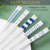 Chopsticks Reusable Dishwasher Safe 5PC Blue Porcelain Chopsticks Hepburn Style,High-grade