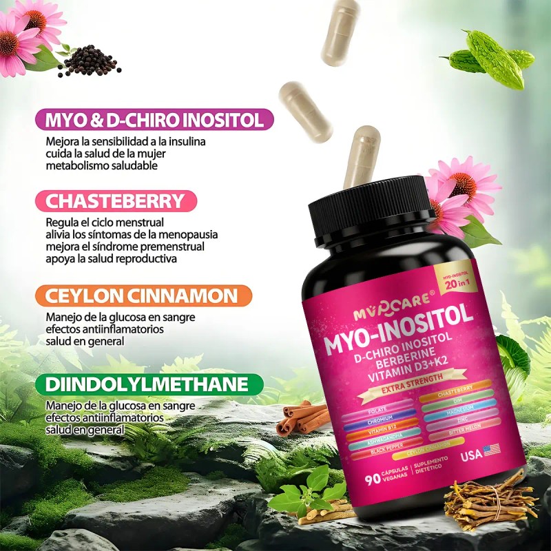 In1 Inositol Cortisol Bajar 180cáps