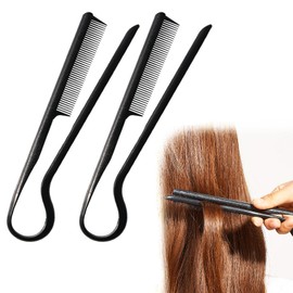 XINCHENG 2Pcs Straightening Comb, V Shaped Styling Hair Comb, Salon Hair Brush Combs for Hairdressing Styling, Hairdresser Comb Perfect for Salon and Home Use