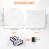 6Pcs Fuse Beads Boards 5mm,Transparent Beads Pegboard,Large Round Square Bead