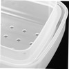 OHPHCALL Box of Manicure Tools Nail Organizer Nail Bits Clear