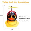 Adornos de goma para coche, 5 piezas de pato amarillo