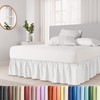 Ruffled Bed Skirt Queen Size with 12 in Drop &