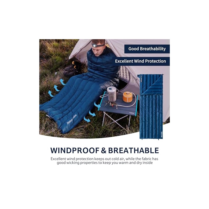 Naturehike Ultralight Down Sleeping Bag for Backpacking and Camping