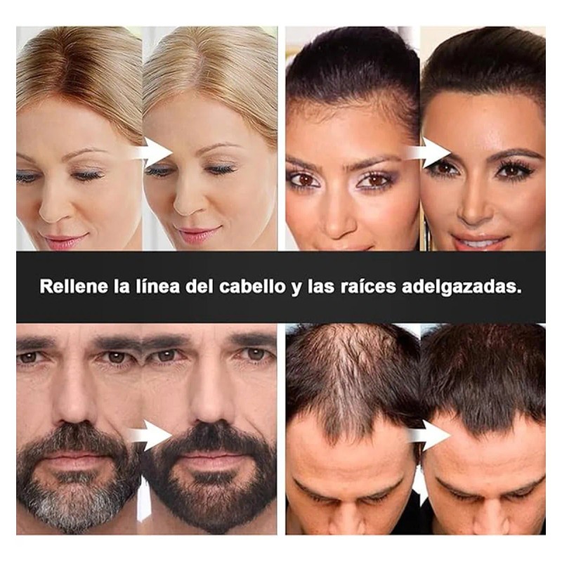 Para El Cabello Polvo De Maquillaje De Fibra Capilar (2pc)