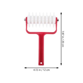 BESTOYARD Pizza Dough Roller Dough Docker, Pastry Roller for Pizza Making Accessories Kitchen 7.87 X 4.72 X 1.96 Inch