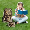 ALAZA Skull on Floral Background Backpack and Lunch Bag Set