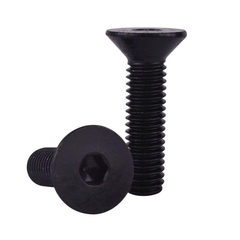 VAMUOEFL 3/8-16 x 2 Flat Countersunk Head Screws Socket Cap