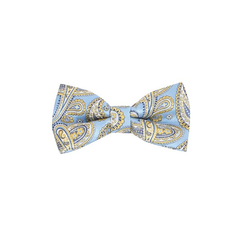 King & Priory Blue with Gold Paisley Pattern, Blue, One