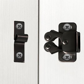 8 Pack Cabinet Latch Double Roller Catch Hardware, Sturdy Cabinet Latches and Catches Cabinet Latch Hardware for Lockers, Cupboard, Closet Door