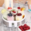 Dash Probiotic Yogurt Maker Time Control Steel Base Glass Jars