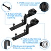 ZEKOO Sliding Barn Door Single Track Bypass Hardware Black Steel