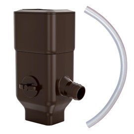 Prestantious Downspout Diverter, Rainwater Diverter with Adjustable Switch Valve, Rainwater Collection System Fits for 3”x 4”Oversize Downspout and 2”x3” Standard Downspout, Brown