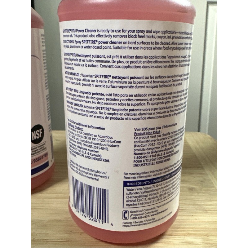 Diversey Spitfire RTU (21) Power Cleaner THREE PACK - 32