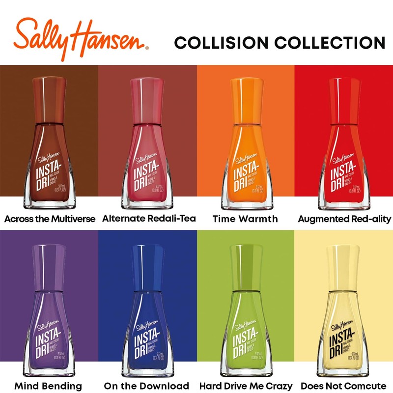Sally Hansen Insta-Dri® Nail Polish - Color Collision Collection, Across