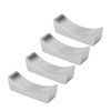 4Pcs Stainless Steel Chopstick Rest Boat Shape Chopstick Spoon Knife