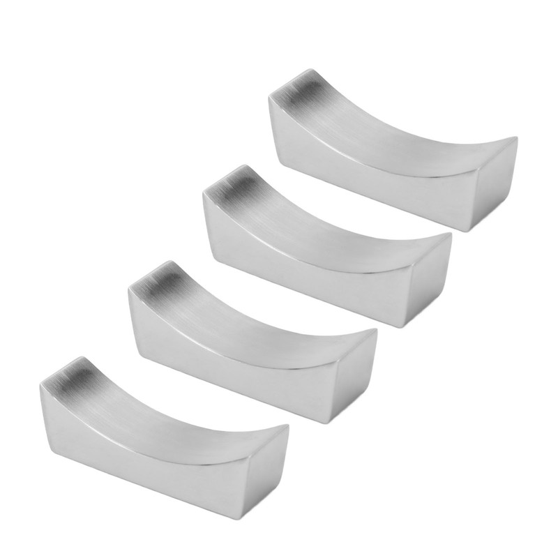 4Pcs Stainless Steel Chopstick Rest Boat Shape Chopstick Spoon Knife