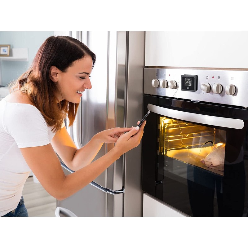 Rosenstein & Söhne Oven Thermometer: Smart Grill & Roasting Thermometer,