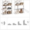 HOOBRO Vertical Shoe Rack, 8 Tier Wooden Shoe Storage Organizer