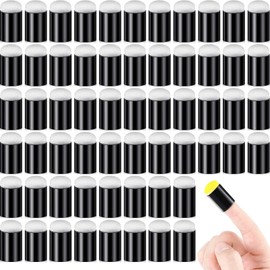 60 Pieces Finger Sponge Daubers Finger Painting Sponge Craft Drawing Sponge Dauber Set for Painting Art Ink Crafts Chalk Card Making (White)