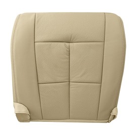 UINIEBOOM Driver Bottom Perforated Leather Seat Cover, Replacement Tan Front Driver Side Seat Cover Compatible with Lincoln Navigator Ultimate 2007-2014