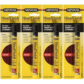 Minwax 63483000 Wood Finish Stain Marker, Red Oak 4 Pack