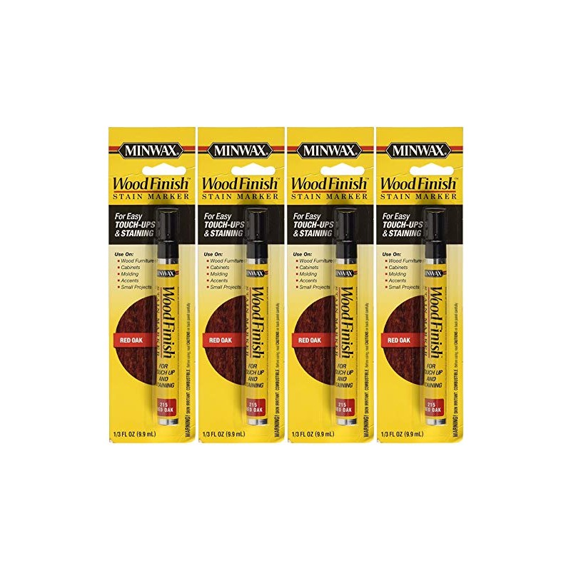 Minwax 63483000 Wood Finish Stain Marker, Red Oak 4 Pack